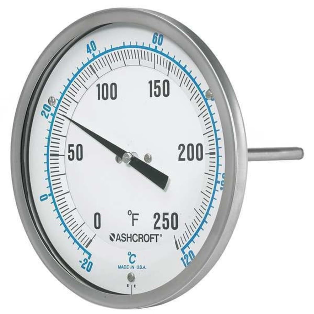 ASHCROFT Dial Thermometer,External Adjustment 50EI60R