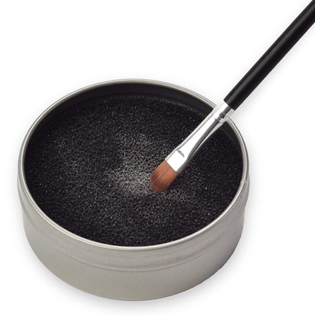 Doxmal Makeup Brush Cleaner And Dryer Brush Color Removal Sponge Makeup Brushes Cleaner Box Dry Makeup Brushes Quick Cleaner Swiftly Switch To Next Color Remove Shadow Color From Makeup Brushes