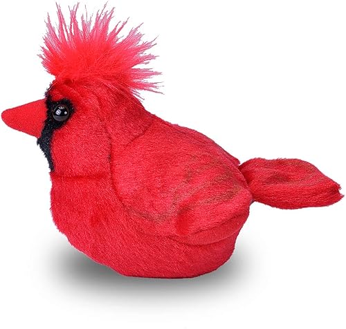 Miniatura 5 de Wild Republic Audubon Birds - Peluche cardenal del norte con auténtico sonido de pájaro animal de peluche juguetes de pájaros para niños y aves