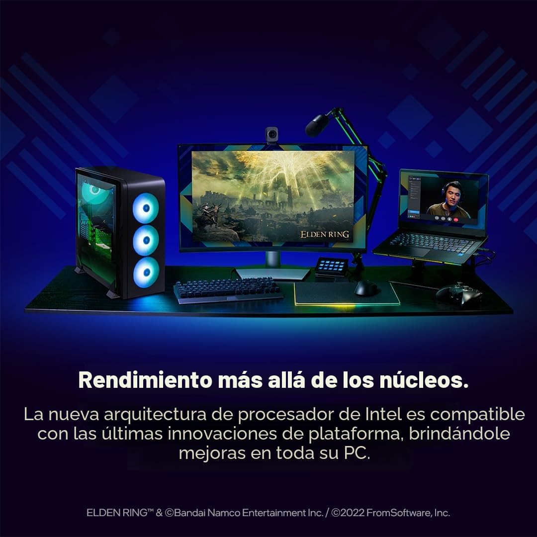 Intel® Core™ i5-12400F, procesador para Equipos de sobremesa de 12a generación; Frecuencia Base 2.5 GHz, 6 núcleos, LGA1700, RAM DDR4 y hasta 128 GB DDR5