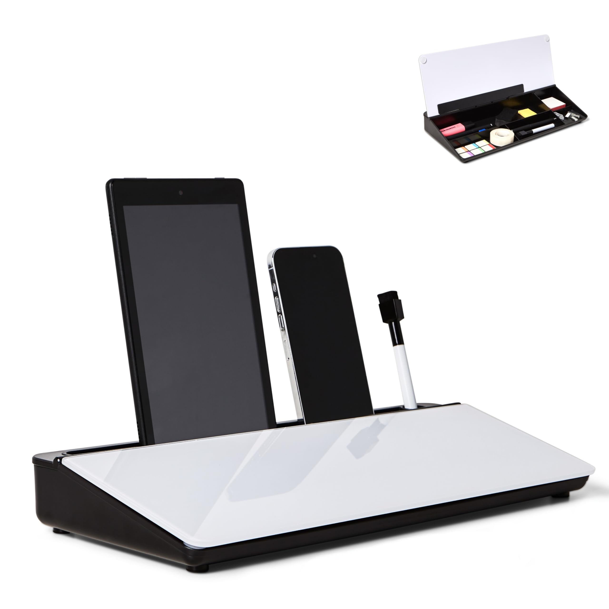 Execkart Desktop Whiteboard- Dry Erase Board With Storage...