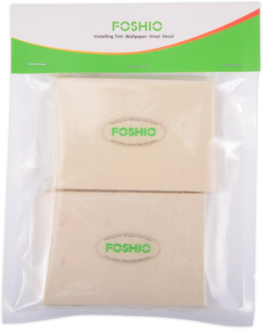 FOSHIO White Soft Felt Squeegee Automotive Vinyl Wrapping Tool - Wool Material Soft Window Tint Film Installing Tool ,Pack of 2 : Automotive