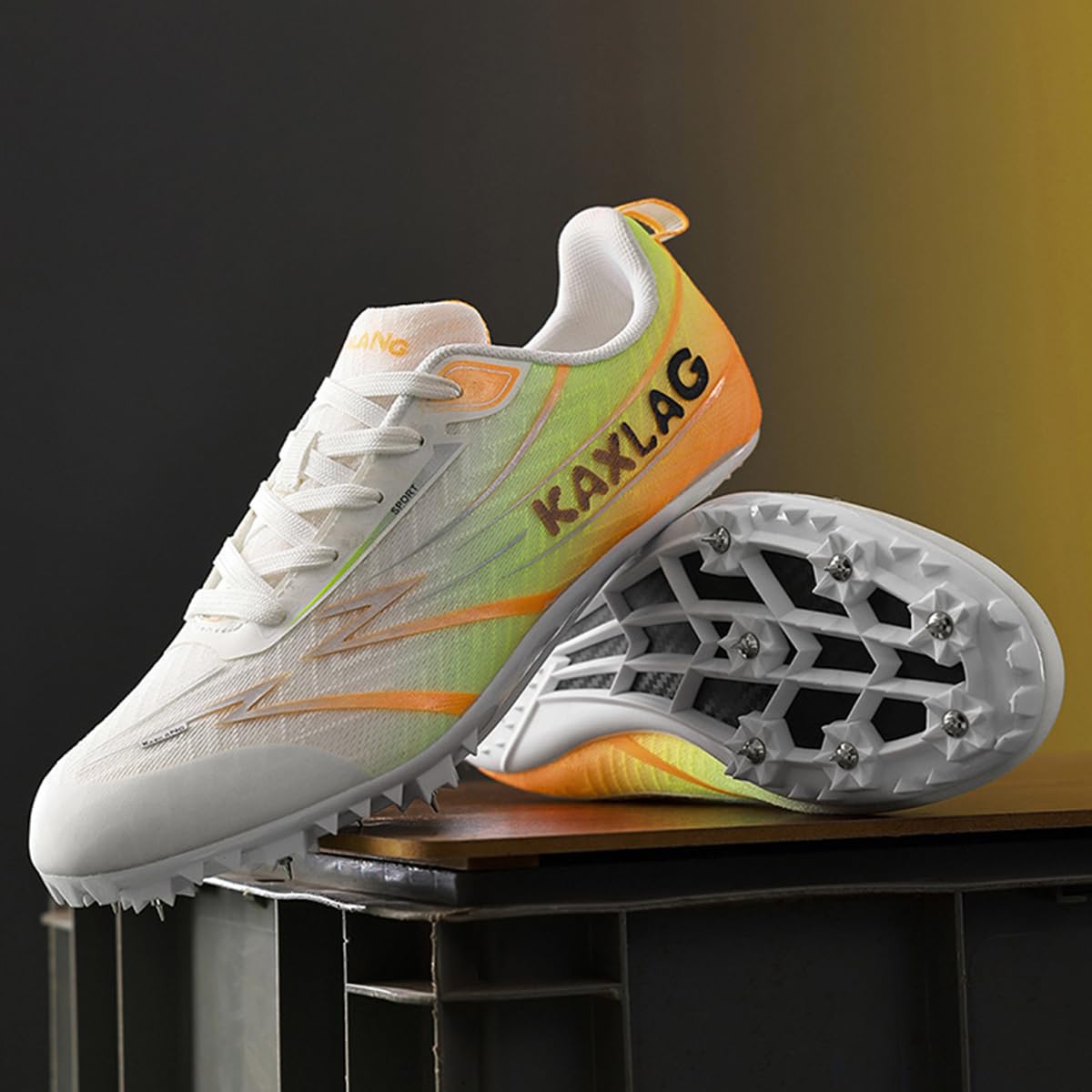 Zapatillas De Atletismo con 7 Clavos para Hombre Y Mujer Transpirable y Ligero Antideslizantes Zapatillas Correr Profesionales para Velocidad Sprint