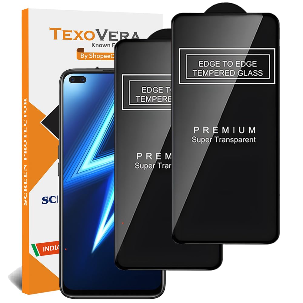 TexoVera Edge to edge full screen coverage screen guard for realme x3 superzoom, Realme 6 Pro, Realme X3 tempered glass black - pack of 2 (B08LBV8VBQ) Amazon Price History, Amazon Price Tracker
