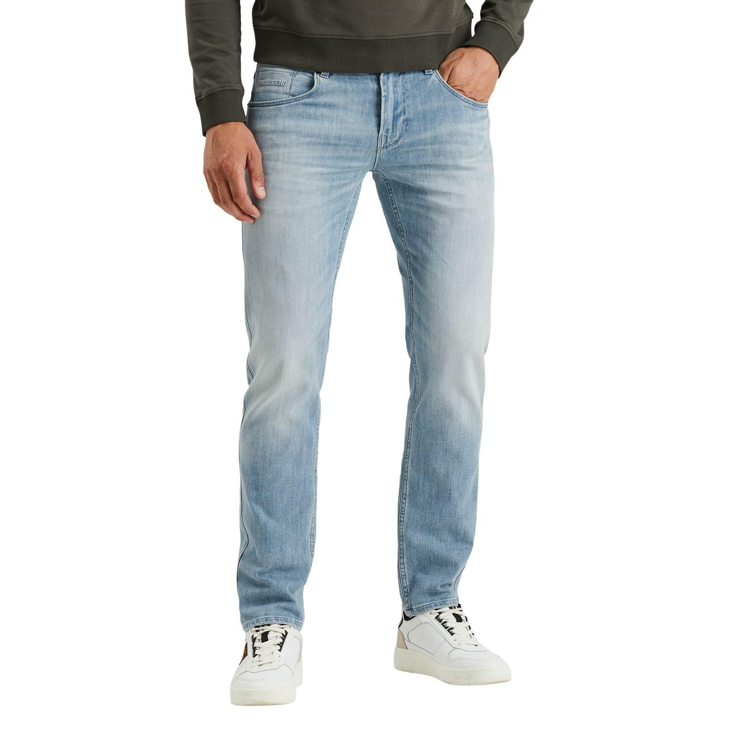 PME Legend Herren Jeans NIGHTFLIGHT - Low Waist - Regular Fit - Blau Grau