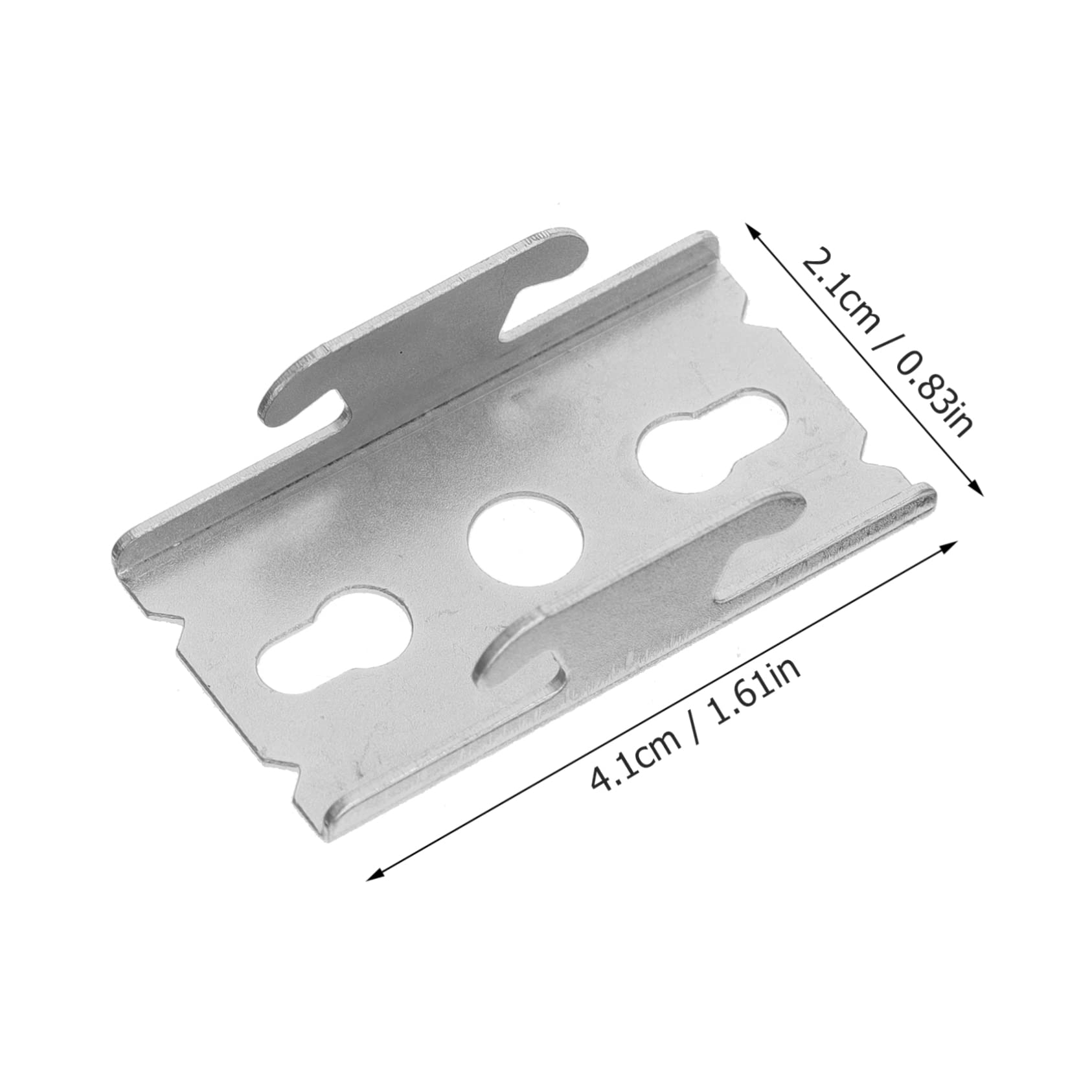 MAGICLULU 2Sets Curtain Rod Brackets Wall Mounted Curtain Holders for Rods Easy Installation for Living Room Bedroom and Kitchen Total