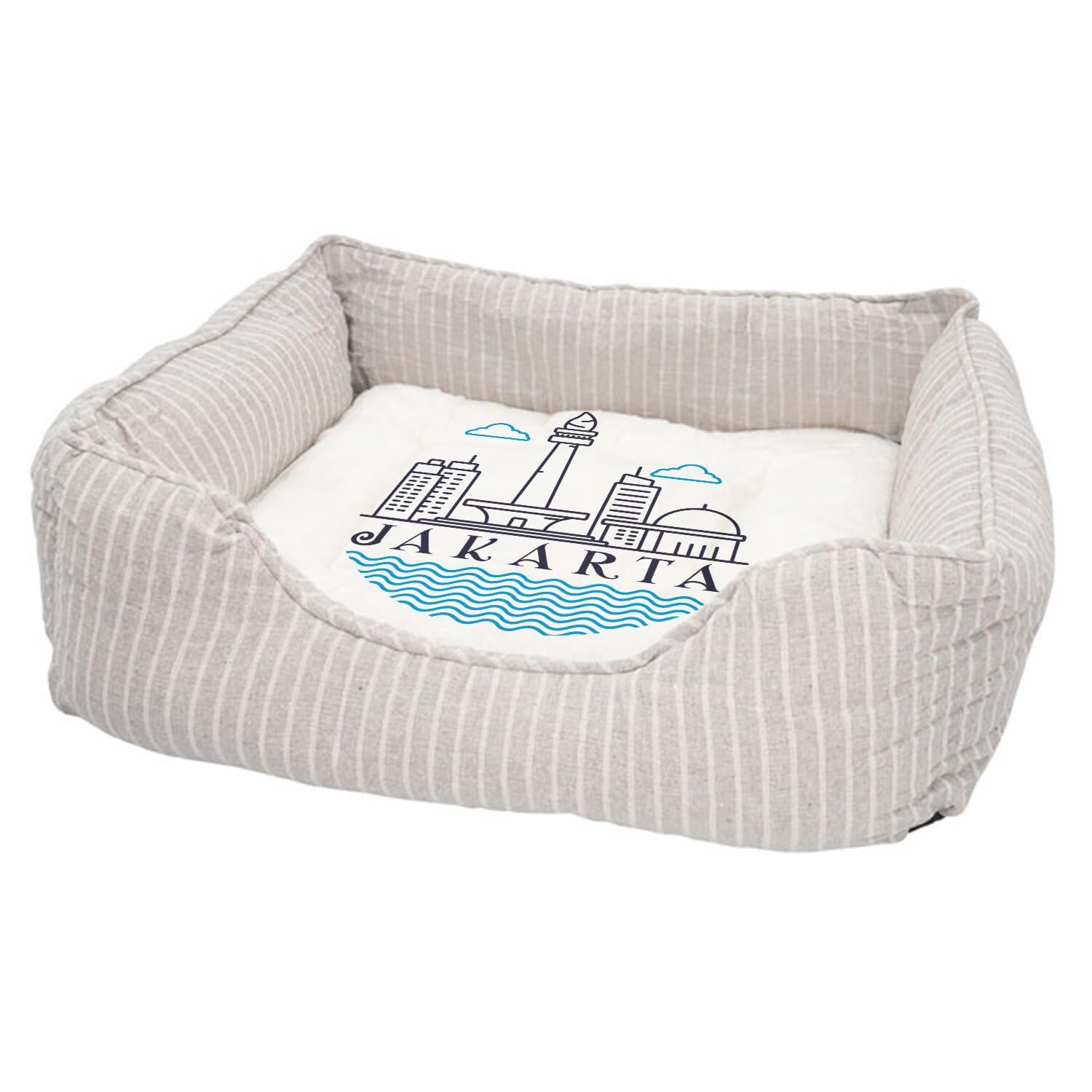Couchage moelleux chien chat déhoussable avec coussin lavable imprimé en France
