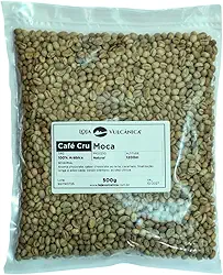 Café Verde Cru Especial Tipo Moca Rebeneficiado 83 SCA Loja Vulcânica 500g
