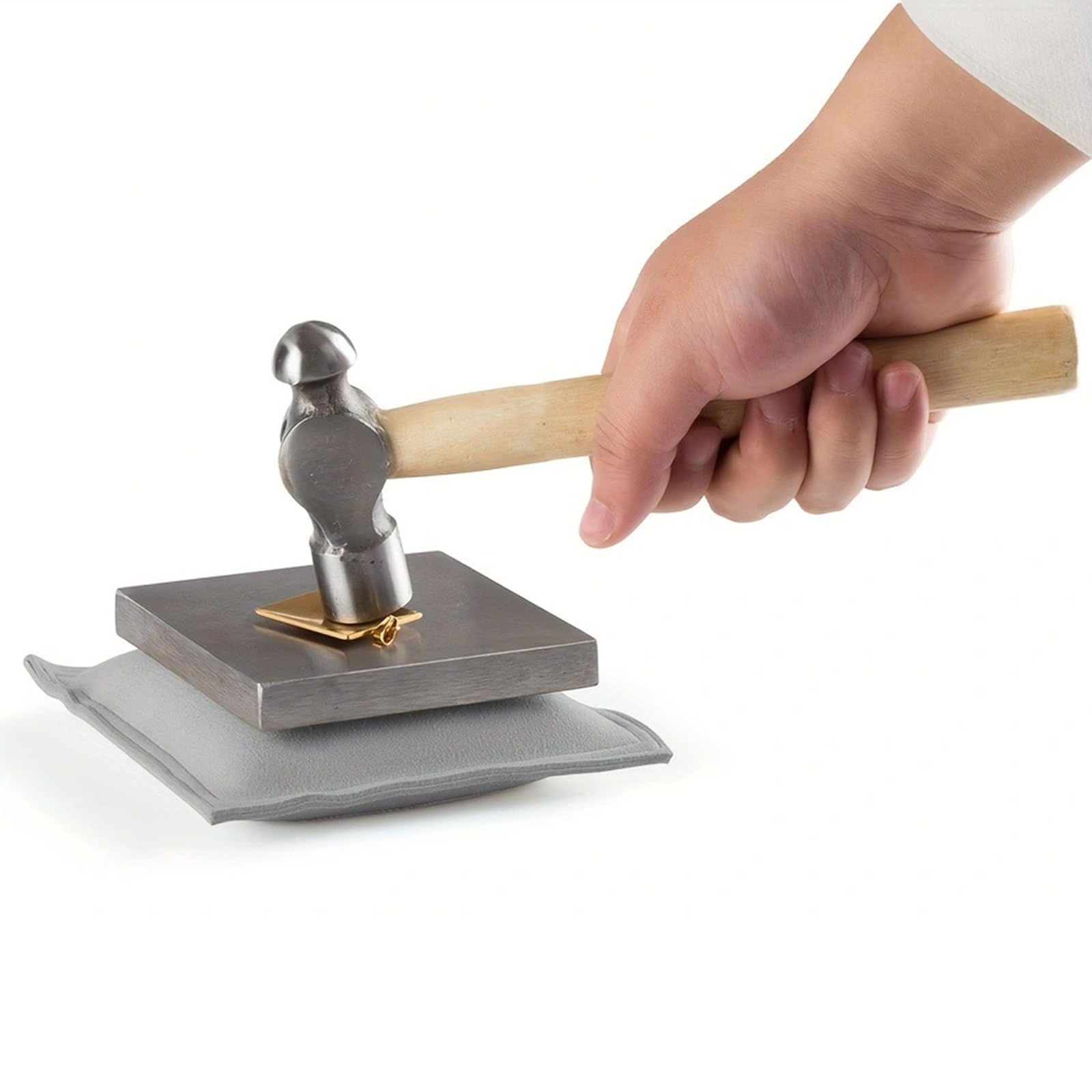 Practical Steel Benching Block Steel Anvils Jewelry Metalworking Plate Metal Stamping Hammer Suitable For Crafting Lover