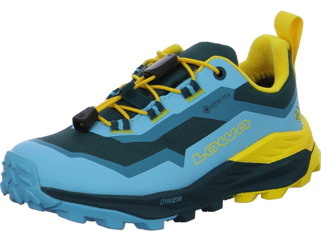 LOWA Unisex Kinderschuh zum Schlupfen Fauli GTX Lo Jr Petrol