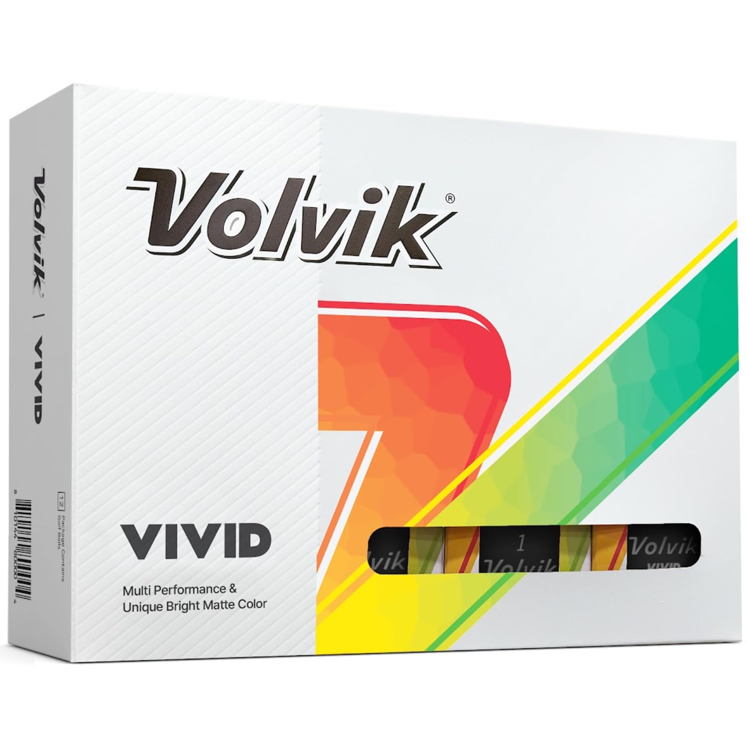 Amazon.co.jp: Volvikビビッドマットゴルフボール(1ダース