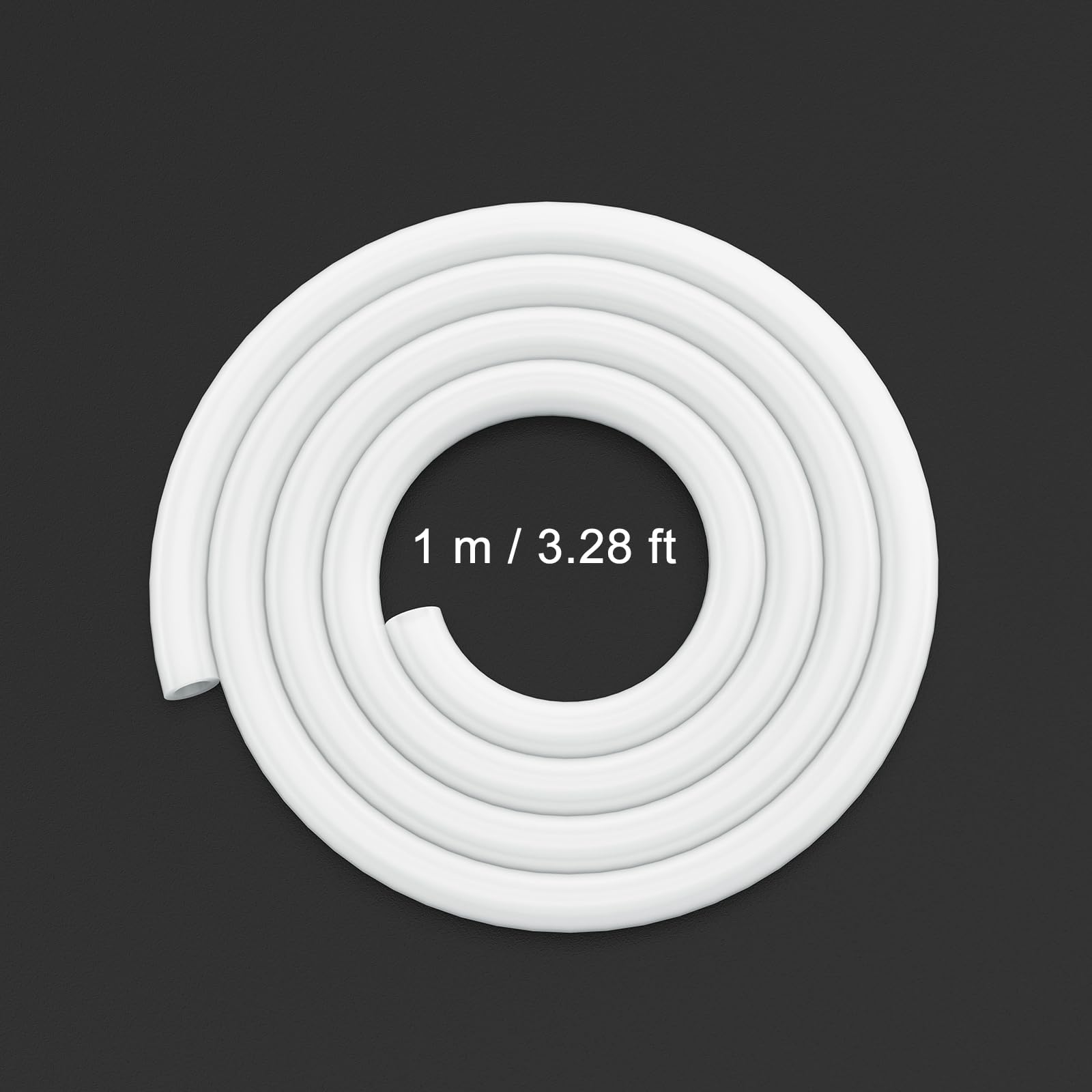 stonylab PTFE Tubo, Tubo in Teflon PTFE Riutilizzabile da 3 mm OD e 2 mm ID Accessorio per Elettrochimica, 1 m