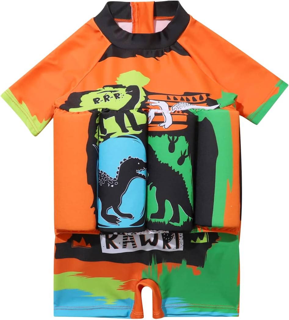 Toddler One-Piece Swimsuit Beach Sport Summer Swimwear Hawaiian Floral Bathing Suit for Girls Boys