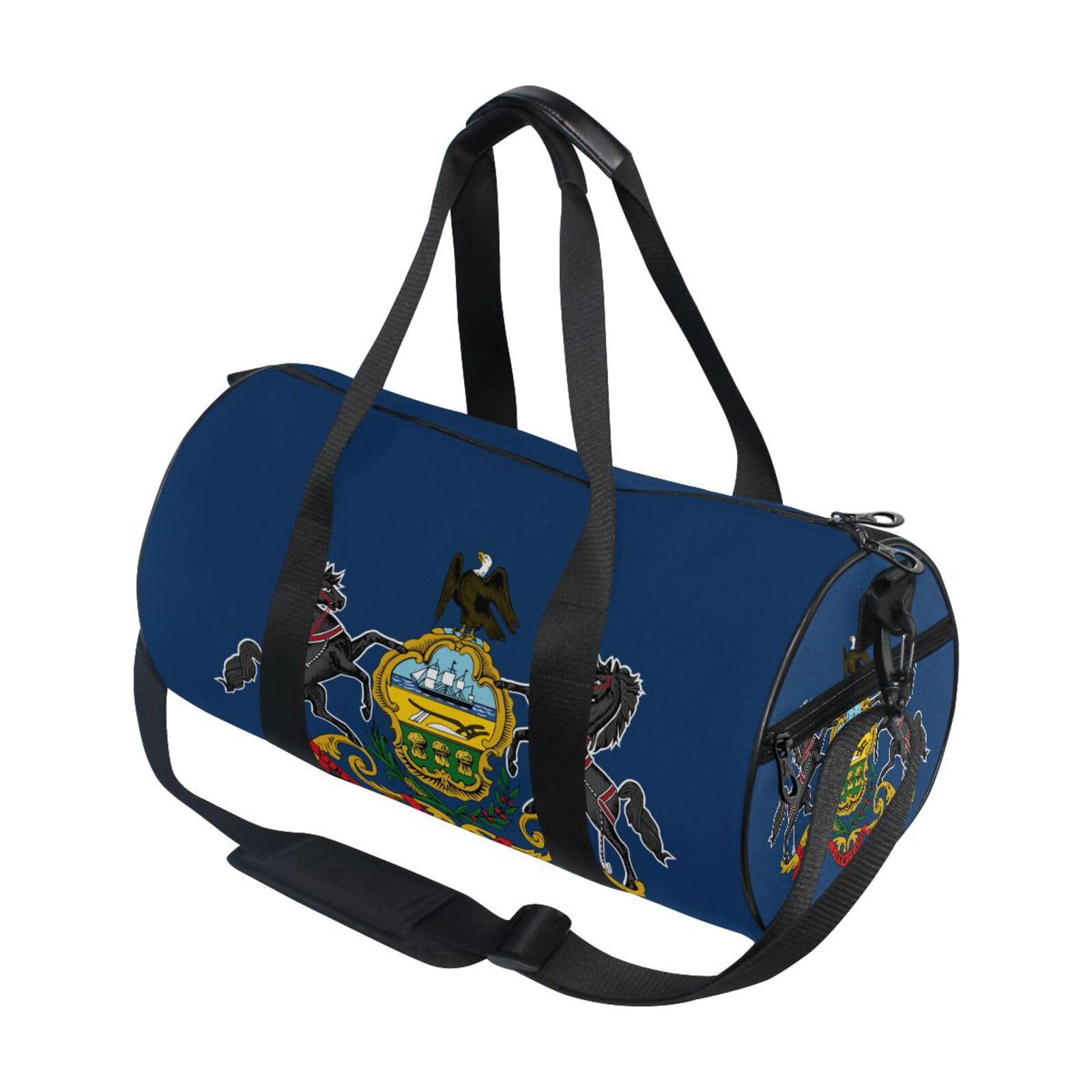 Bolsa de viaje y deporte unisex con formato redondo para un transporte cómodo y ligero 7