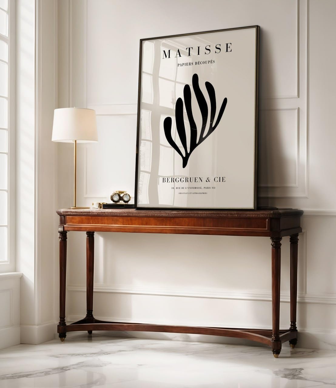 ARTINSPIRIO Matisse Bild, ohne Rahmen, Poster, Schwarz (Nur Poster, 40x50 cm)