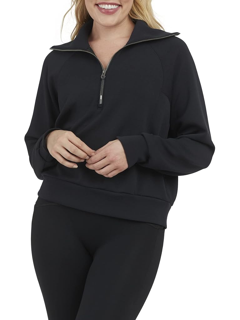 Black Spanx AirEssentials 1/2 Zip