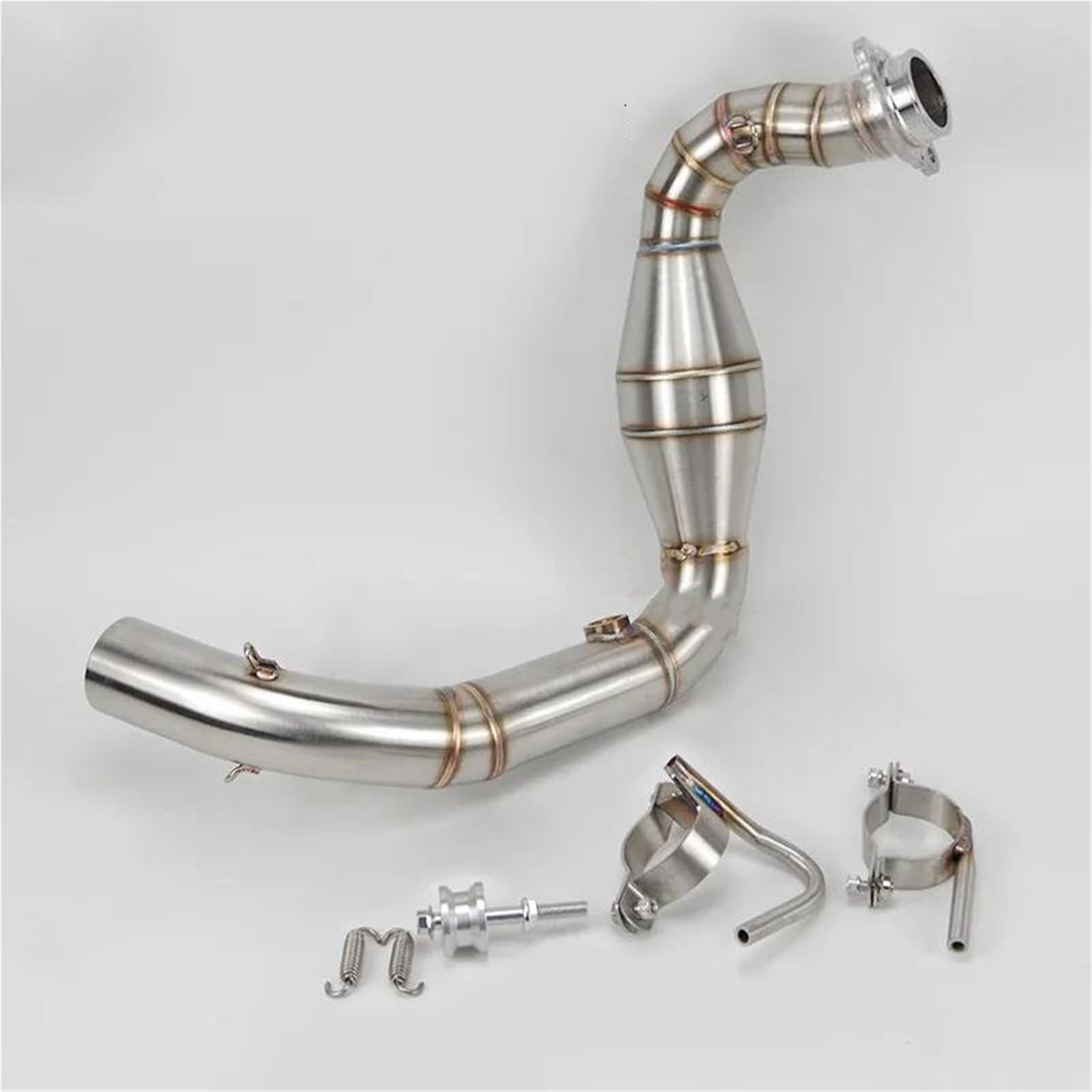 Sistema de Escape Conector De Colector De Escape para Motocicleta Silenciador De 51mm Conector Codo Escape Tubo De Bajada para B&MW G310GS G310R 2017 2018