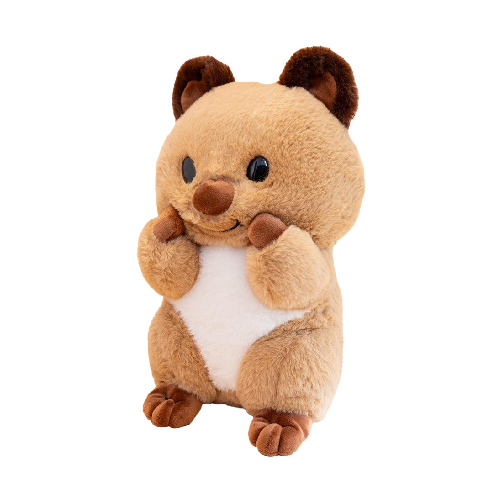 Animale di peluche Quokka, cuscino di peluche Quokka,Giocattolo con statuetta Quokka in peluche abbracciabile | Peluche di peluche Comodo cuscino per animali al tatto per ragazze Ragazzi Bambini Bambi