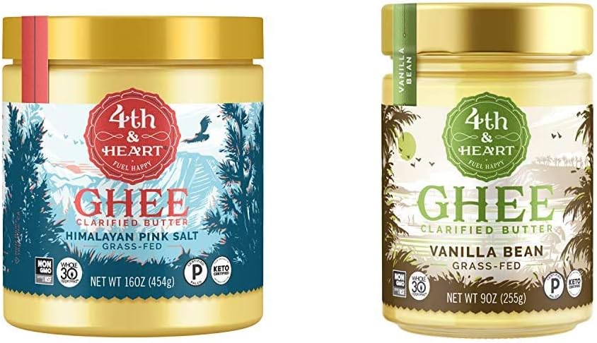 4th & Heart Himalayan Pink Salt and Vanilla Bean Grass-Fed Ghee Bundle
