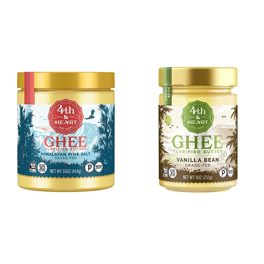 4th & HeartHimalayan Pink Salt and Vanilla Bean Grass-Fed Ghee Bundle