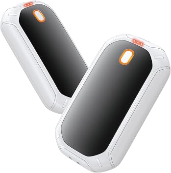 2 Pack Hand Warmers Rechargeable, 2025 New Portable Magnetic Electric with 12hrs Warmth, Double-Sided Heating Pocket Size for Outdoors, Camping - Winter Gifts for Women Men
