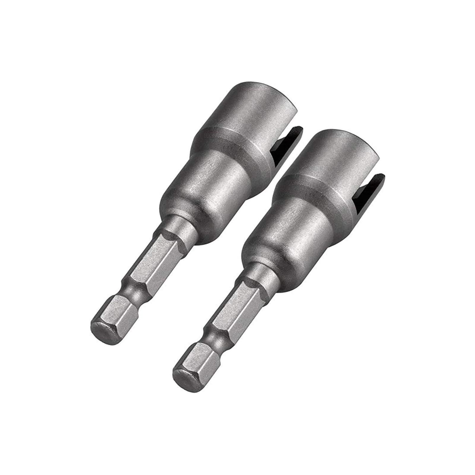 2 Pcs Power Wing Nut Driver 4mm Nut Driver Hook Drill Bit Socket Wrench Tool 1/4" Hex Shank for Panel Nuts Screws Eye C Hook Q-Hanger