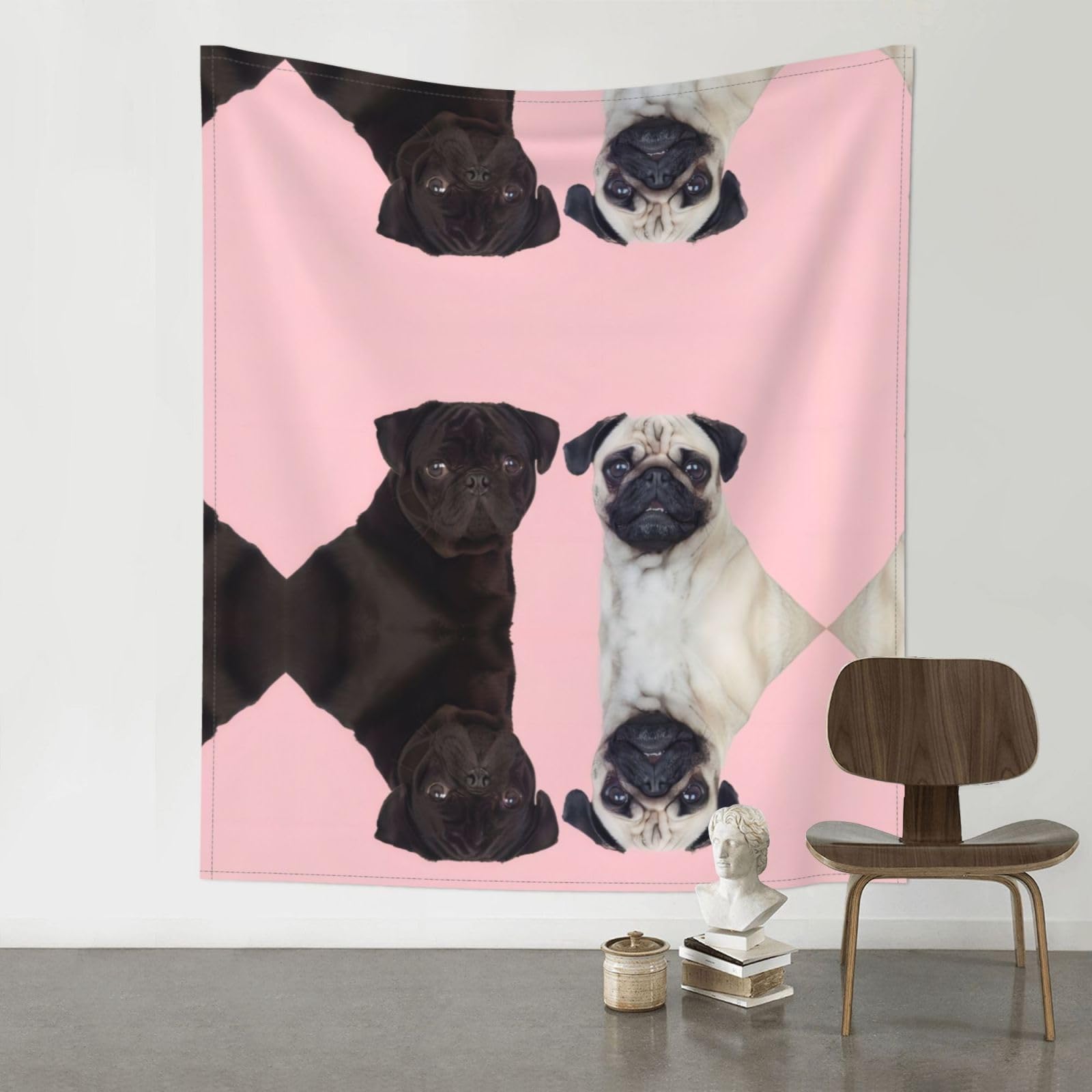 YYHWHJDE Dog Prints 60x51in Wall Tapestry – Elevate Your Space with a Versatile & Cozy Throw Blanket for Dorms, Beach & Home
