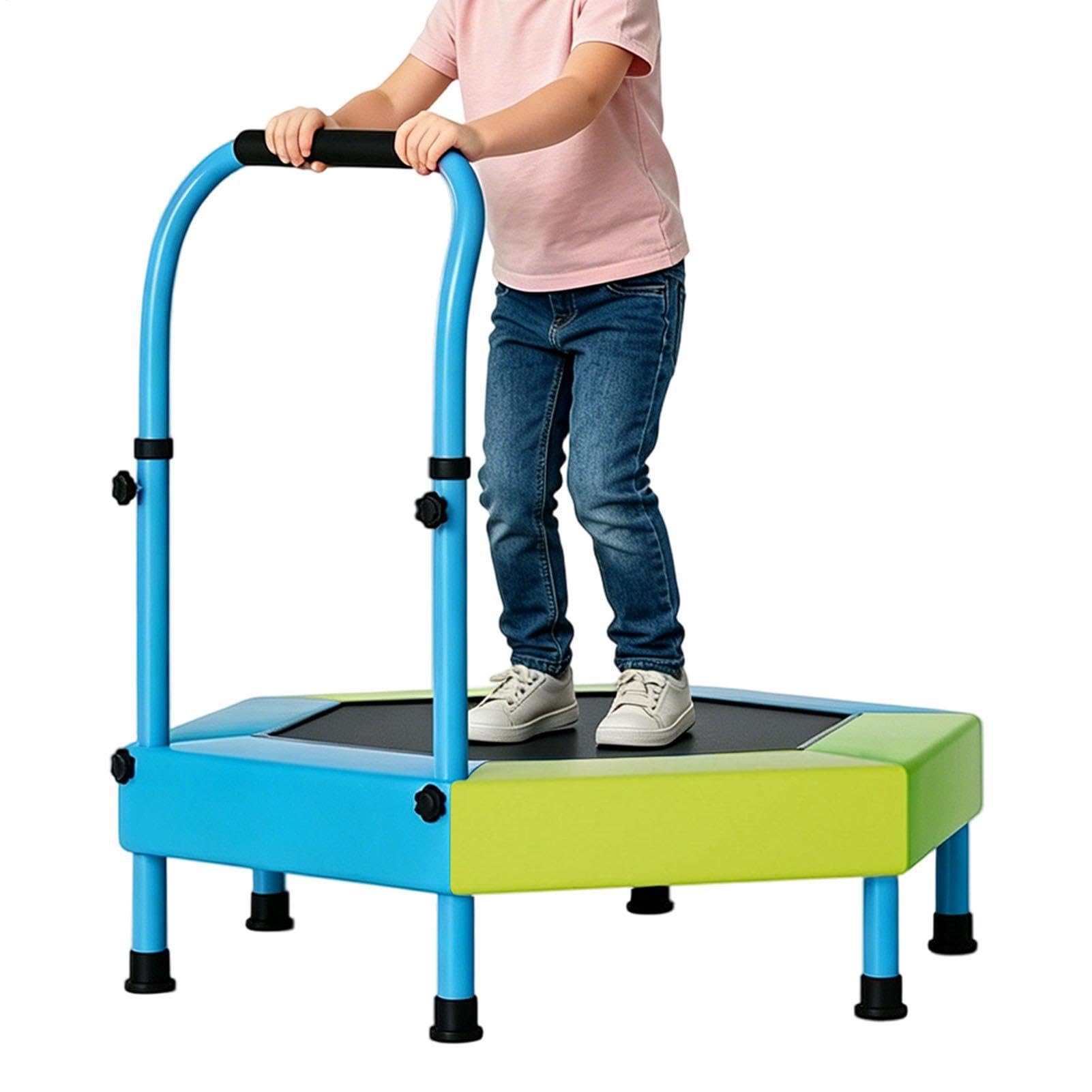Mini-Trampolin für Kinder, 91 cm, faltbar, Springspielzeug, Mini-Trampolin mit verstellbarem Griff, für Kindergarten, Klassenzimmer, Zuhause, Fitnessstudio, Park, Rasen, Hof, Garten