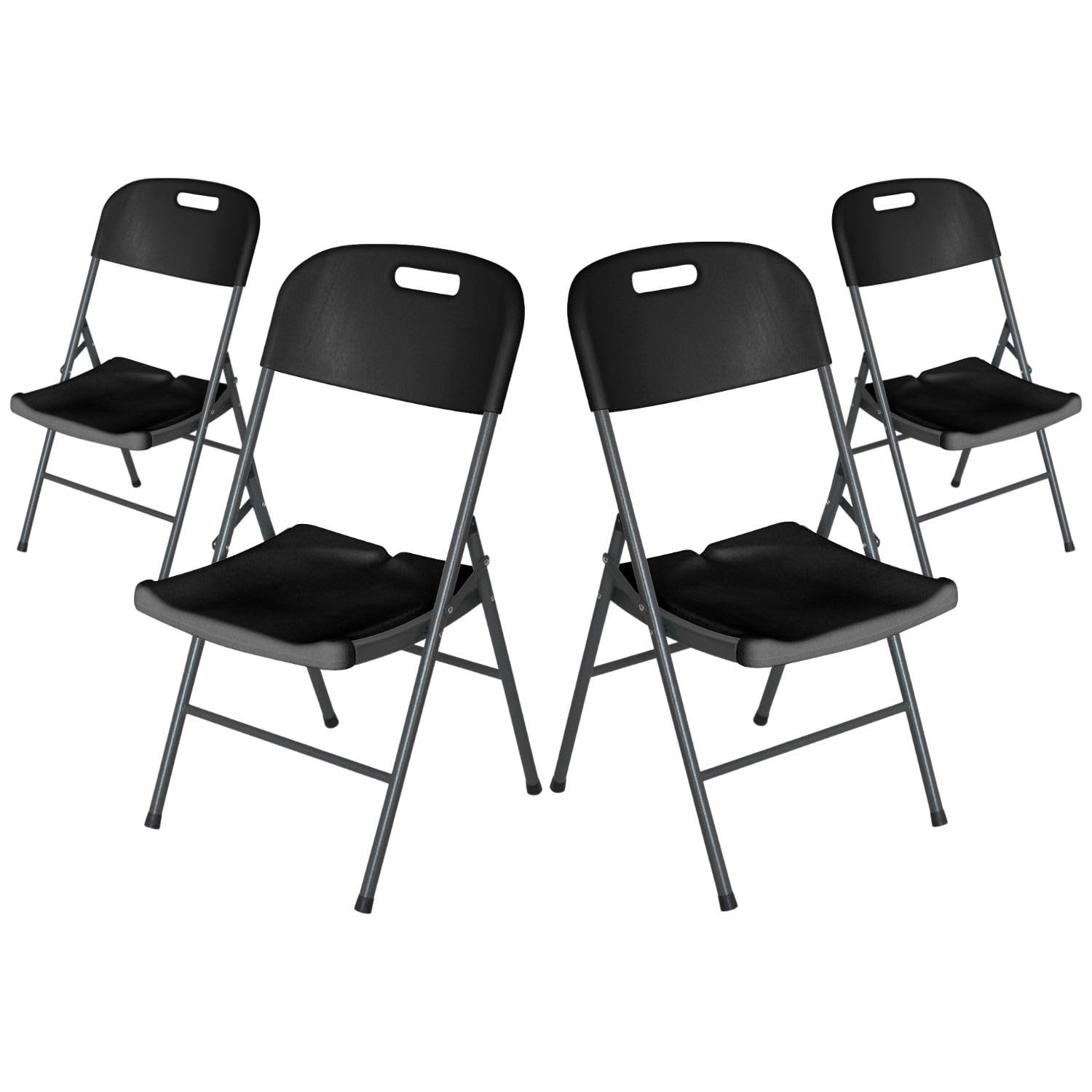 7H SEVEN HOUSE Pack 4 Sillas Plegables con Asa 47x58x87cm 7house
