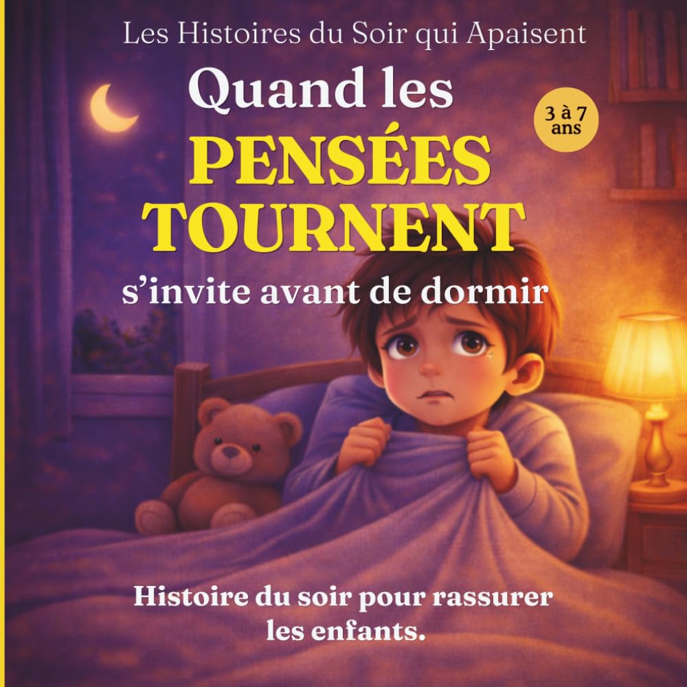 Quand les pensées tournent avant de dormir: Une histoire du soir pour apaiser l’esprit des enfants: 5 (Les Histoires du Soir qui Apaisent)
