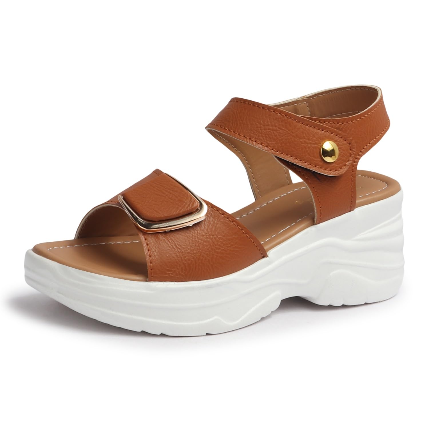Vendoz Women Stylish Slippers Wedges I Flat Slip on Sandals I Stylish and Casual for Everyday use I Comfortable & Lightweight for Girls & Ladies JOJO56