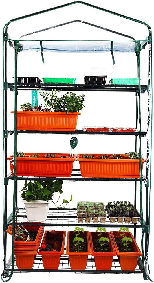 JonesHouseDeco Wider 5 Tier Greenhouse