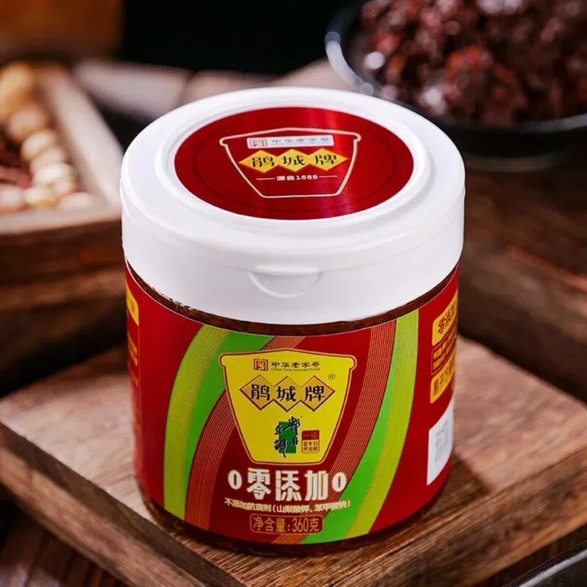 Chinesische Doubanjiang Fermentierte Bohnenpaste - 360g (1 Glas) - Sichuan Style Spicy Broad Bean Sauce für Rührbraten, Schmorgerichte & Hot Pot