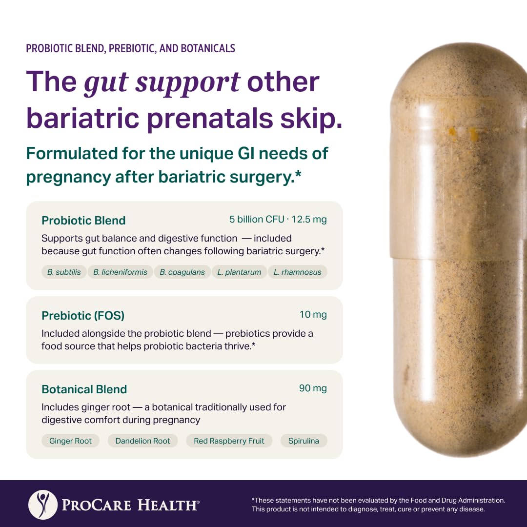 Prenatal Bariatric Multivitamin with Iron | Capsule | 60ct — Amazon image 4