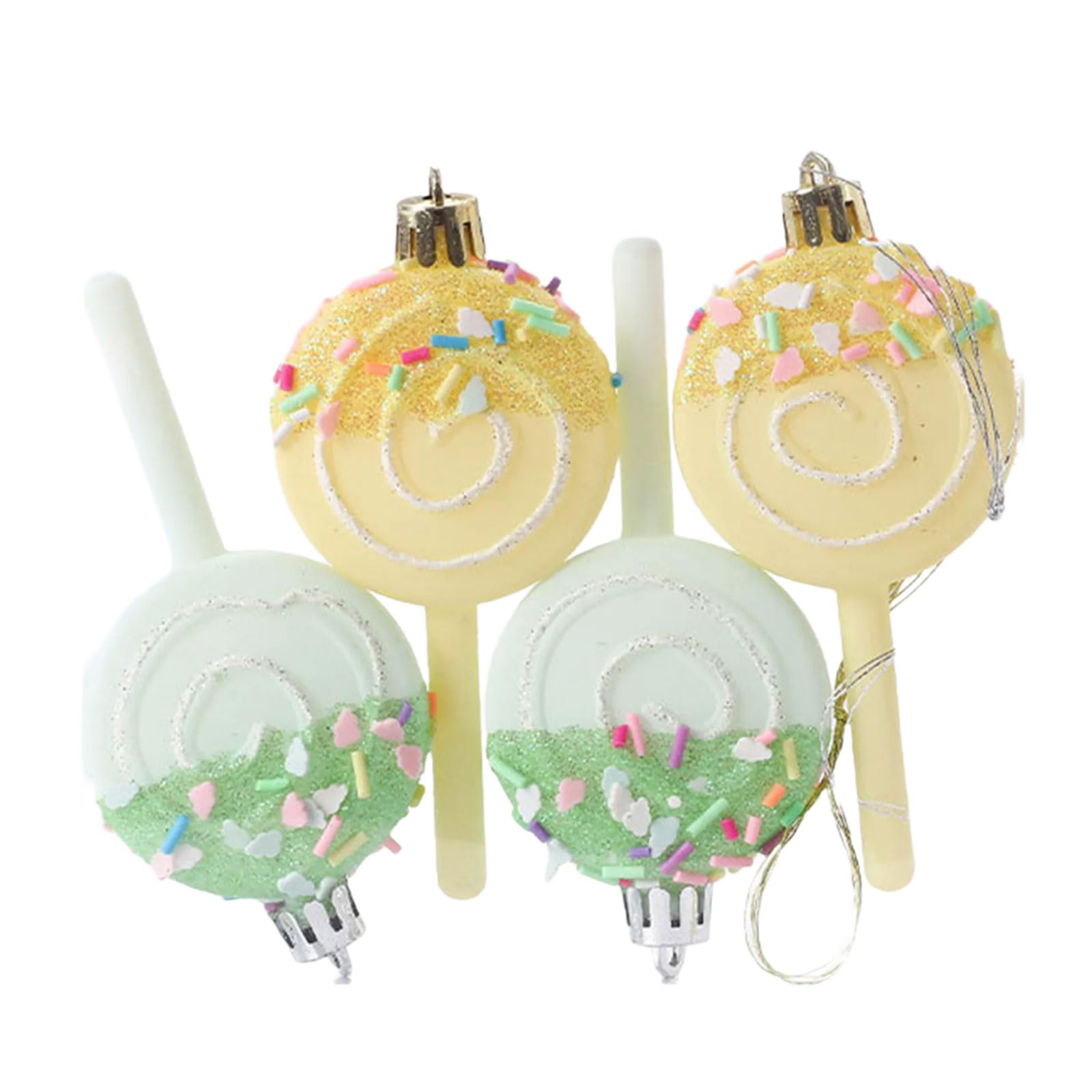 Yhplxyuus Christmas Tree Hanging Pendant Colorful Baubles for Holiday Decoration Indoor and Outdoor Ornament Seasonal Embellishments