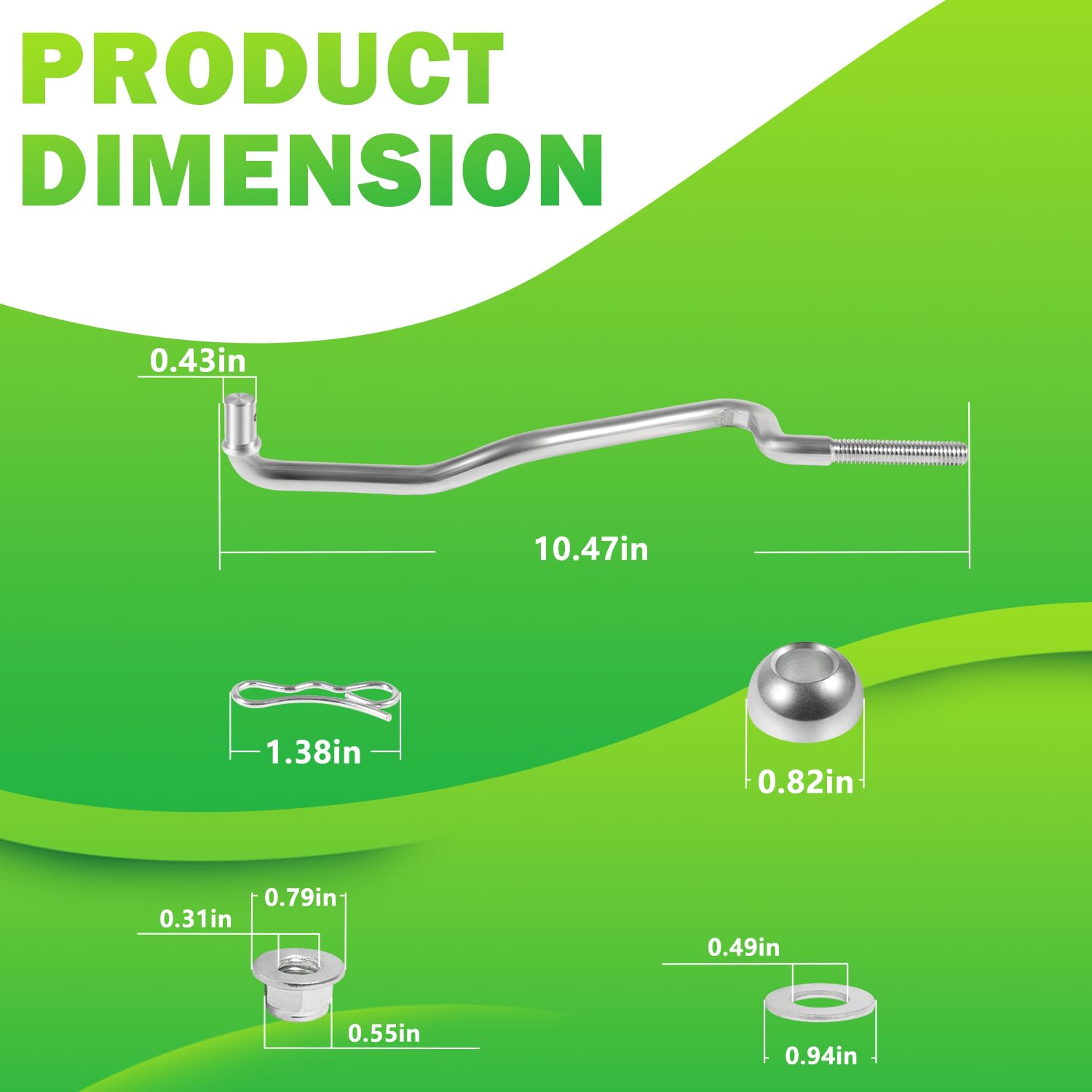 GX20497 Kit de bras de tirage avant / GX20497 Kit de liaison pour tracteur tondeuse John Deere 102 115 125 155C D155 LA L100 L120 L130 LA120 D140 X S E Series