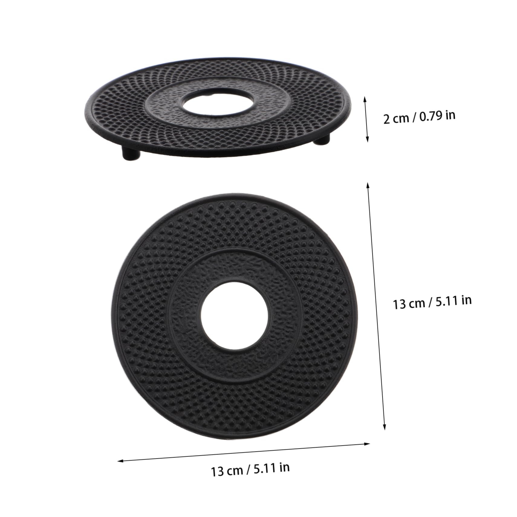 Hemobllo 2pcs Cast Iron Teapot Elegant Heat Insulation Pads for Japanese Style Tea Kettles Versatile Trivets for Teapot Accessories Tea Holder