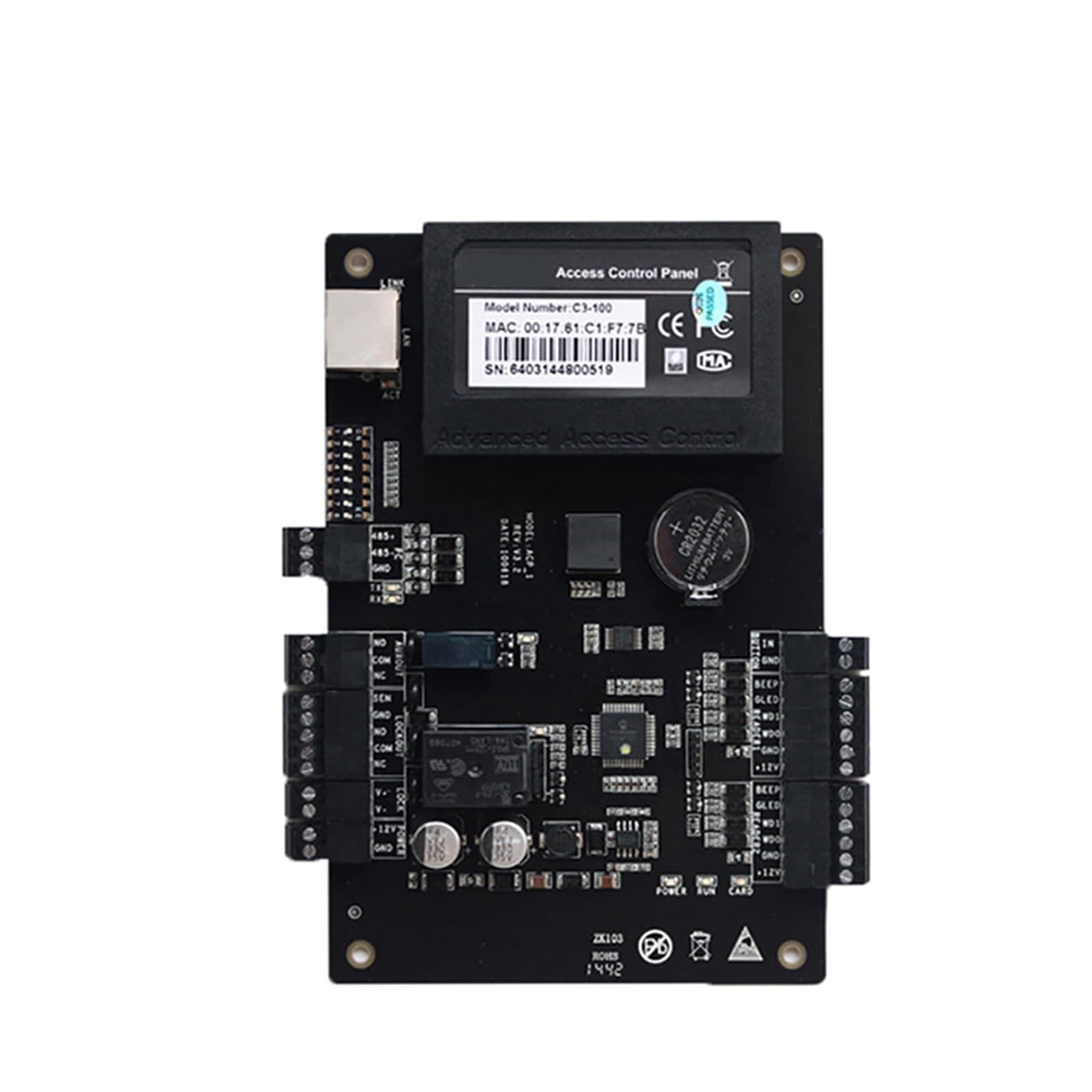Zegar czasu, IP Wiegand 26 C3-100 C3-200 C3-400 Panel kontroli dostępu do drzwi Płyta dla rozwiązań bezpieczeństwa System 30000 użytkowników(C3-100)