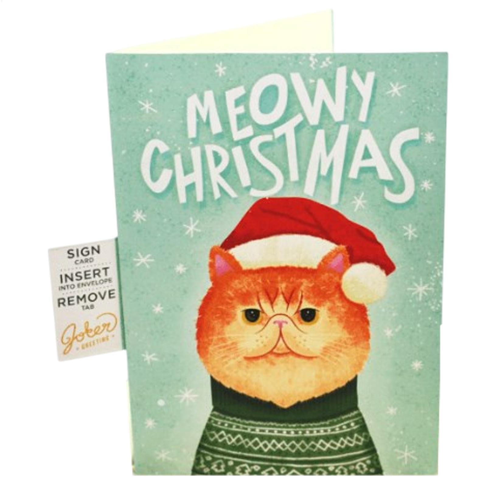 Biglietto Di Natale Divertente Per Amanti Dei Gatti 'Merry Crapmas' - Formato A6 Con Busta, Studio Boketto