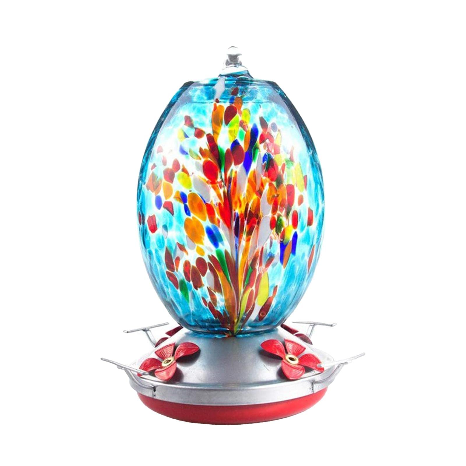 CALANDIS Leak-Proof Hummingbird Nectar Feeder with 4 Feeder Ports Easy to Clean D