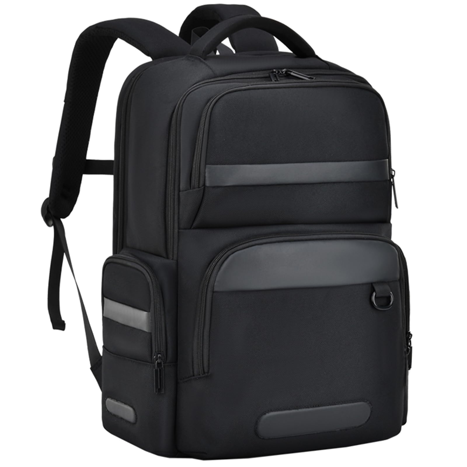 15.6in Laptop Backpack for Men Durable & Lightweight Travel Carry-On Backpack Water Resistant Business Computer Backpack Slim Laptop Bag for Work Travel Office (Black)