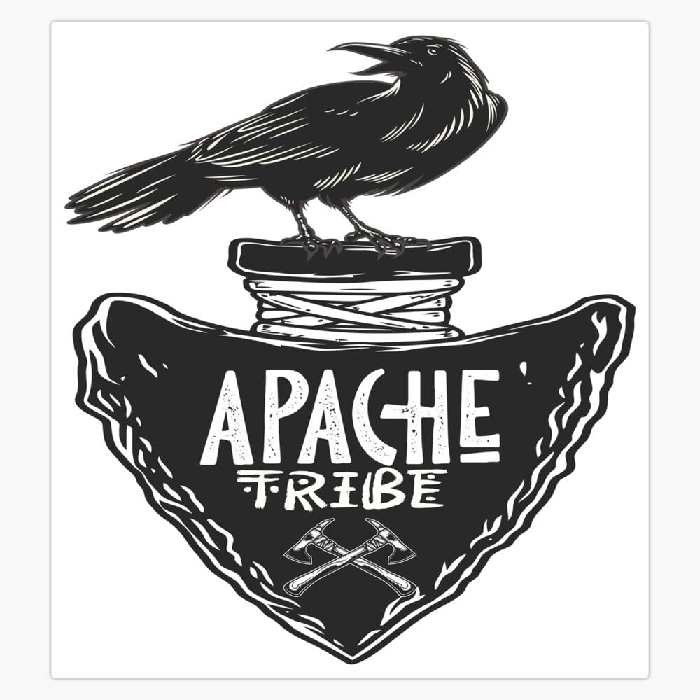 Apache Tribe - Native American Indian Tribes Bumper Sticker Vinyl Decal 5"