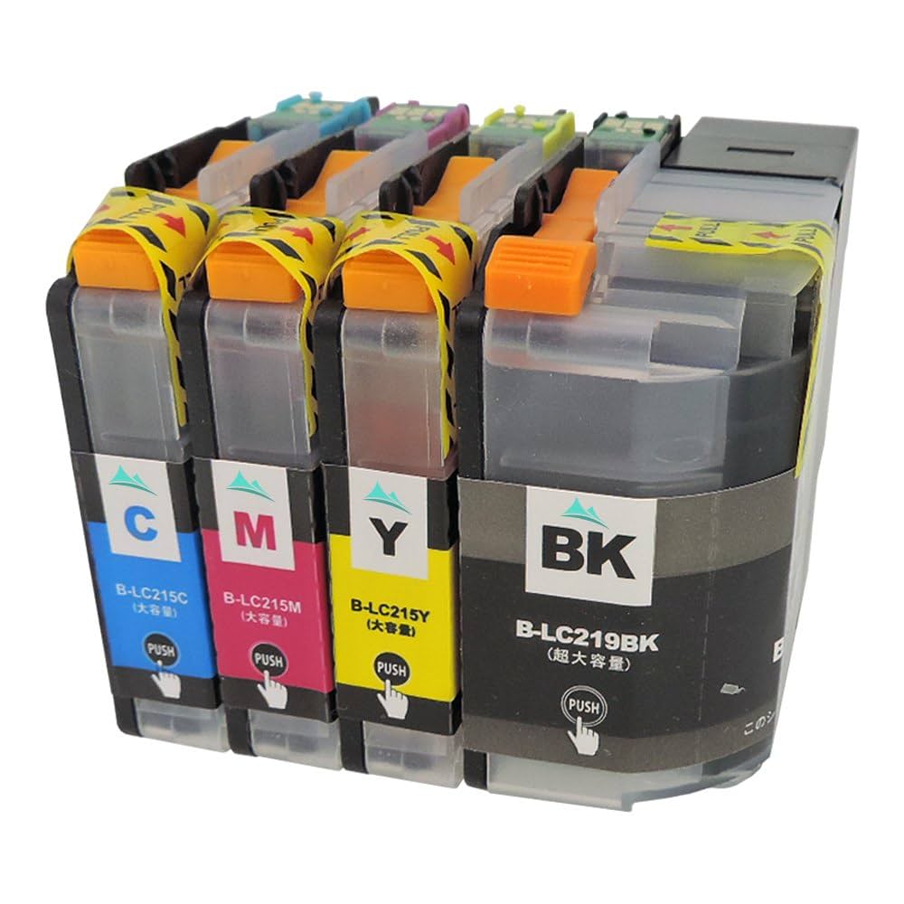 PC周辺機器 brother - LC219/215-4PK LC219BK,215C,215M Amazon.co.jp: 【brother純正】インクカートリッジ4色パック(大