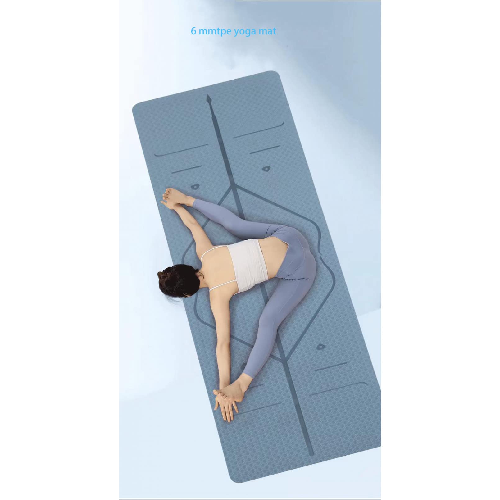 Tappetino da yoga tappetino da yoga antiscivolo per principianti fitness danza yoga tappetino antiscivolo tappetino fitness