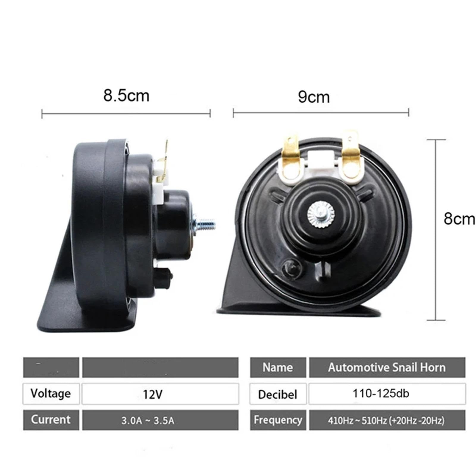 Klaxon d'escargot adapté for Mercedes Benz W166 X166 W176 W246 W212 W205 W221 C117 C207 W218 R172 R231 X156 X253 C253, klaxon de voiture étanche