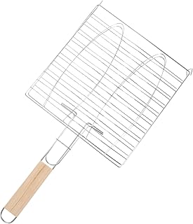 GANAZONO 1Pc Grelha Para Churrasco Ao Ar Livre Grelha Acessórios Ao Ar Livre Rede Para Churrasco Ao Ar Livre Ferramentas Para Churrasco Cesta Para Grelhar Peixes Para Churrasco Suporte