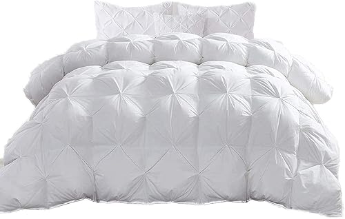 Miniatura 1 de Home Decor - Edredón de plumón alternativo plisado de 1500 hilos, tamaño California King, 102 x 96 pulgadas, 1 edredón y 4 fundas de almohada, 700