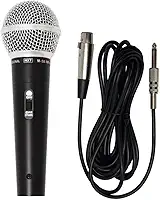 Microfone Dinâmico De Metal MXT M-58 Preto Cabo 3m