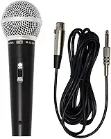 Microfone Dinâmico De Metal MXT M-58 Preto Cabo 3m