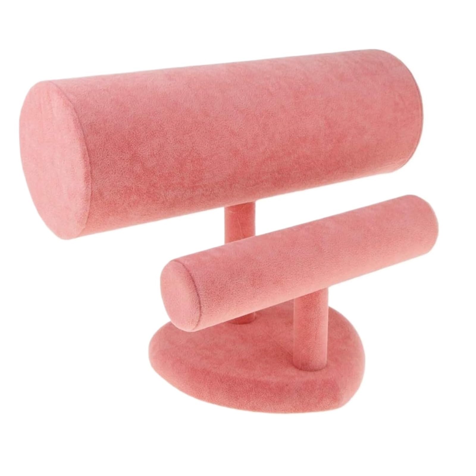 AZHKJKZH Jewelry Display Stand Velvet Hair Clip Band Headband Crown Holder Shop Jewelry Display Stand Rack Storage(Pink)